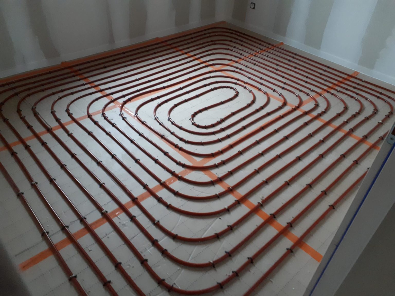 Installation plancher chauffant